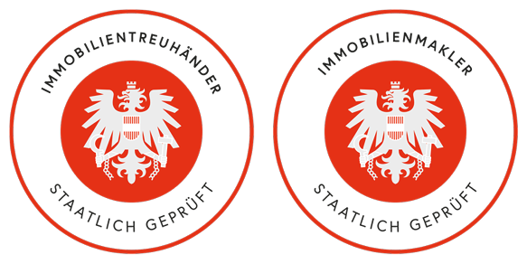 Immobilientreuhänder und Immobilienmakler Staatlich geprüft Siegel