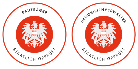 Immobilienbauträger und Immobilienverwalter Staatlich geprüft Siegel