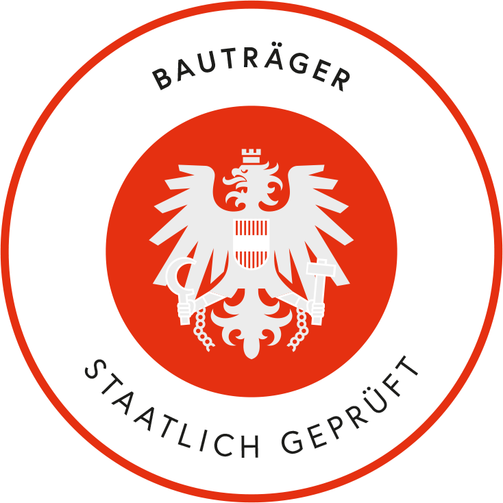 ImmobilienbauträgerStaatlich geprüft Siegel